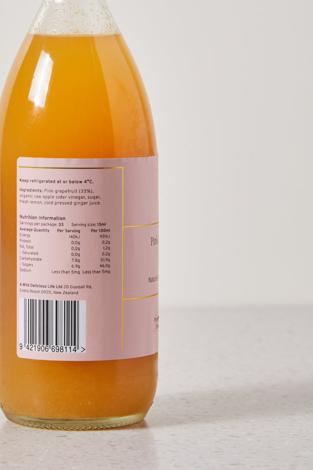 Botanical Shrub, Pink Grapefruit & Ginger