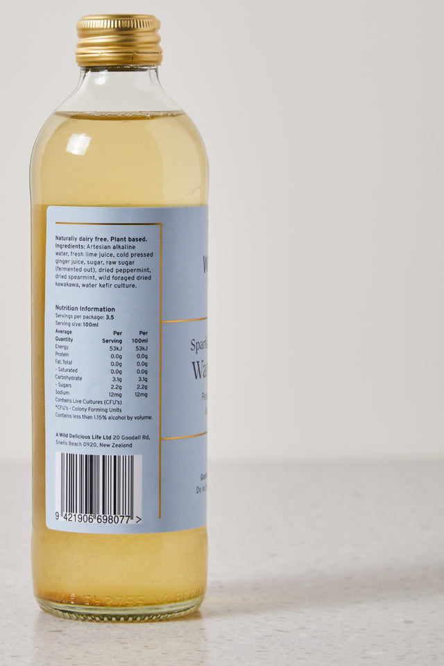 Water Kefir, Peppermint Lime and Kawakawa