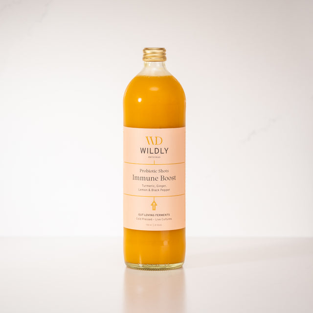 Probiotic Boost Shots, Turmeric Ginger & Lemon