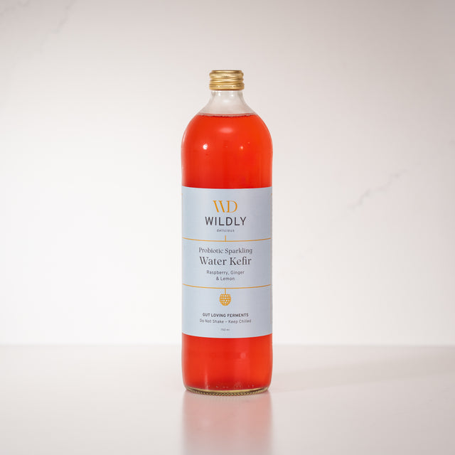 Water Kefir, Raspberry Lemon Ginger