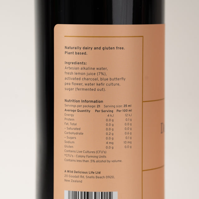 Probiotic Detox Shots, Charcoal Lemon & Ginger