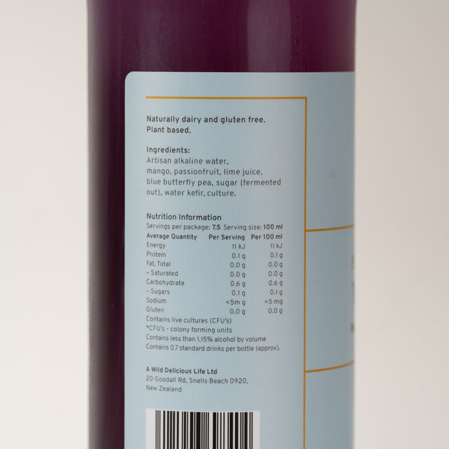 Water Kefir, Passionfruit, Mango & Lime (New!)