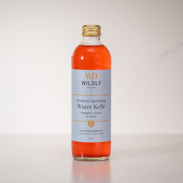 Water Kefir, Raspberry Lemon Ginger