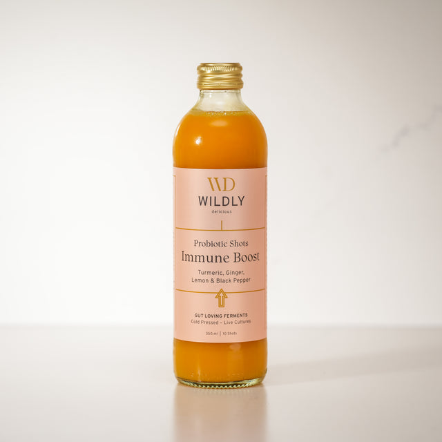 Probiotic Boost Shots, Turmeric Ginger & Lemon