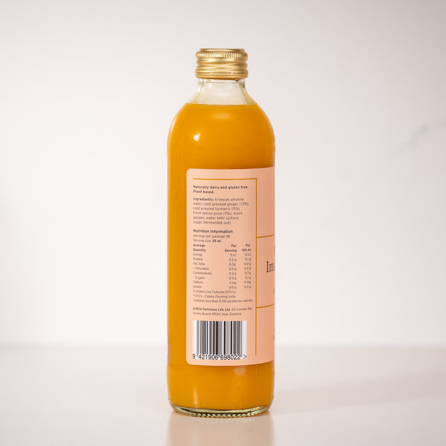 Probiotic Boost Shots, Turmeric Ginger & Lemon