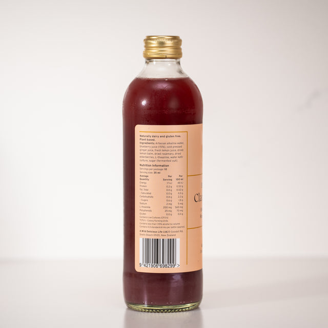 Probiotic Clarity & Focus Shots, Blueberry, Elderberry & L-Theanine