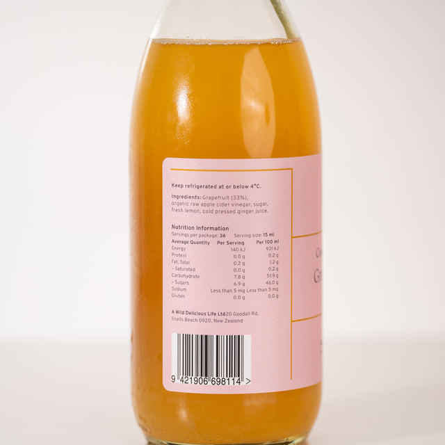 Botanical Shrub, Pink Grapefruit & Ginger