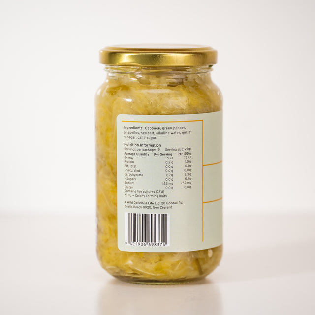 Kraut, Jalapeño & Green Pepper (New!)