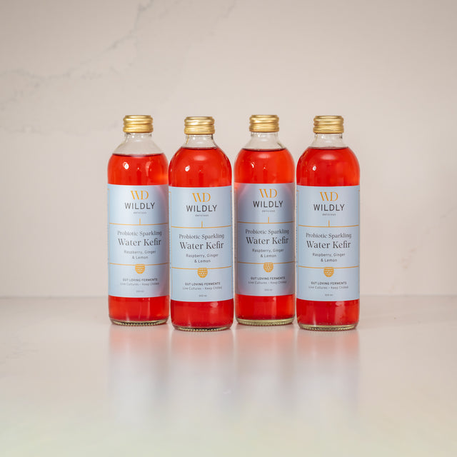 Water Kefir, Raspberry Lemon Ginger