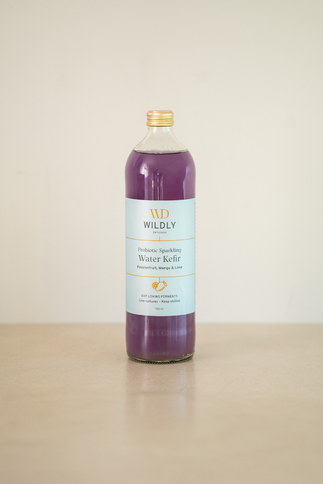 Water Kefir, Passionfruit, Mango & Lime (New!)